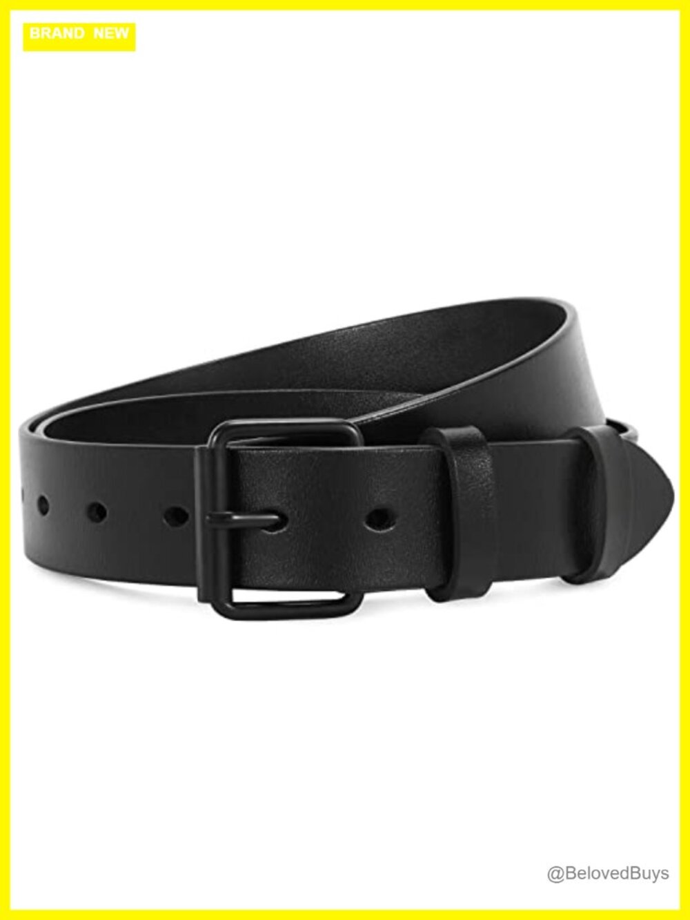 Faux Leather Belt for Women with Vintage Metal Buckle for Jeans Dresses